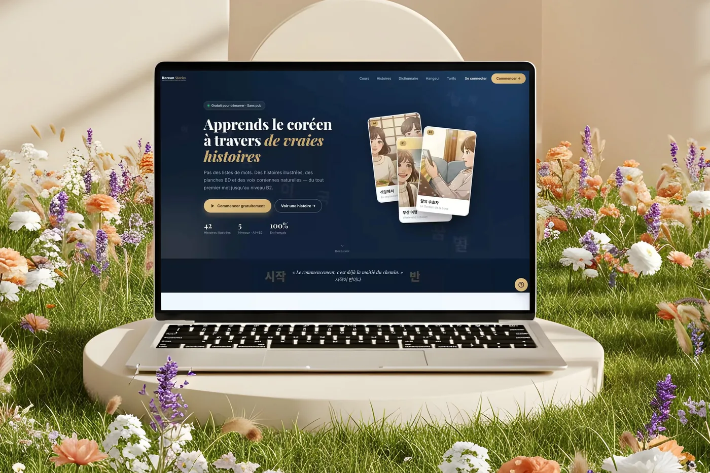 Korean Stories, Produit & UI/UX